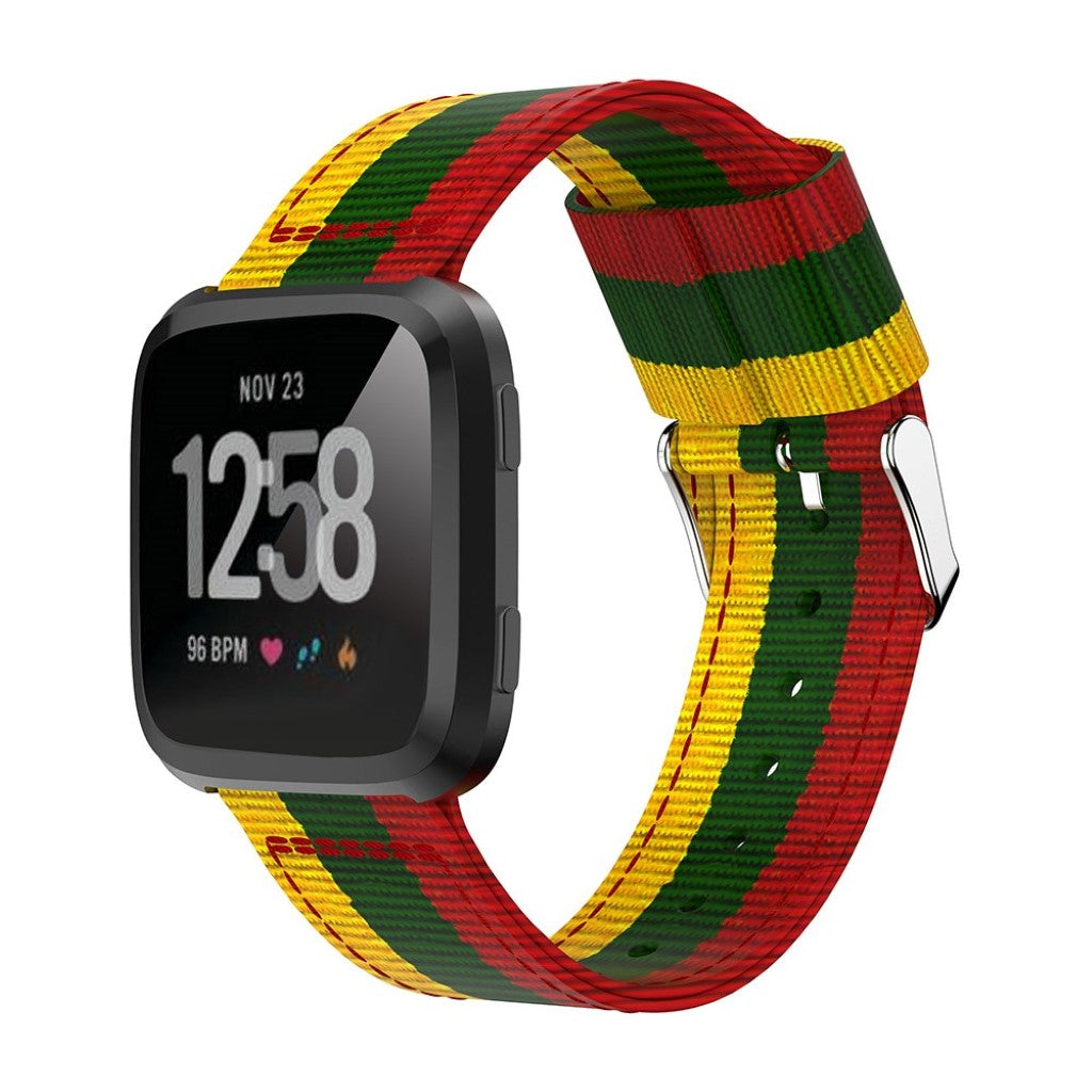 Nydelig Fitbit Versa Nylon Rem - Flerfarvet#serie_3