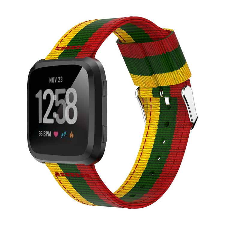 Nydelig Fitbit Versa Nylon Rem - Flerfarvet#serie_3