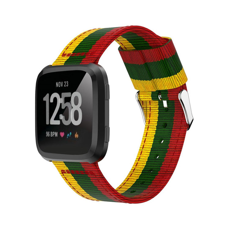 Nydelig Fitbit Versa Nylon Rem - Flerfarvet#serie_3
