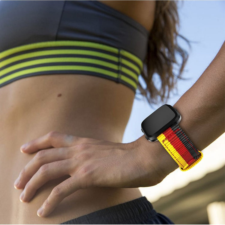 Nydelig Fitbit Versa Nylon Rem - Flerfarvet#serie_4