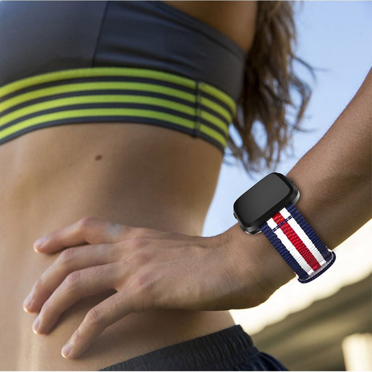 Nydelig Fitbit Versa Nylon Rem - Flerfarvet#serie_5