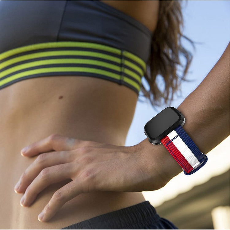 Nydelig Fitbit Versa Nylon Rem - Flerfarvet#serie_6