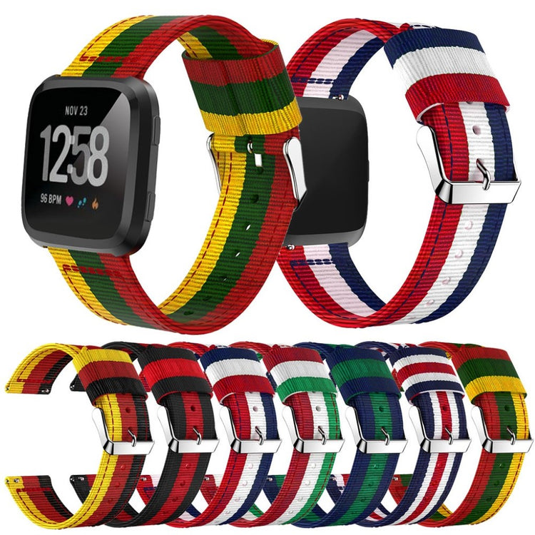 Nydelig Fitbit Versa Nylon Rem - Flerfarvet#serie_7
