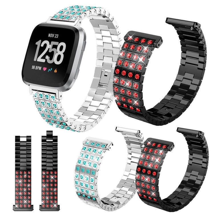 Smuk Fitbit Versa Metal Rem - Flerfarvet#serie_2