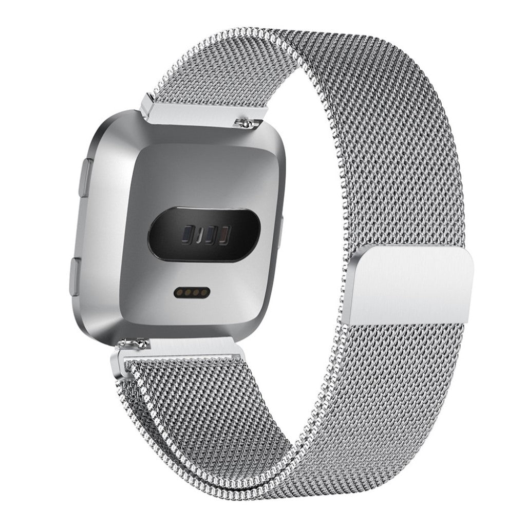 Rigtigt smuk Fitbit Versa Metal Rem - Sølv#serie_2