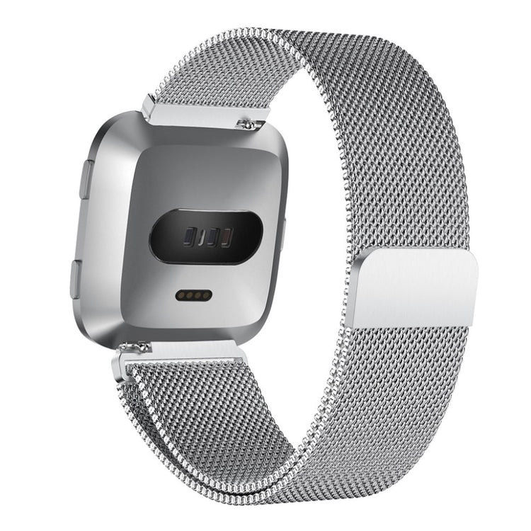 Rigtigt smuk Fitbit Versa Metal Rem - Sølv#serie_2
