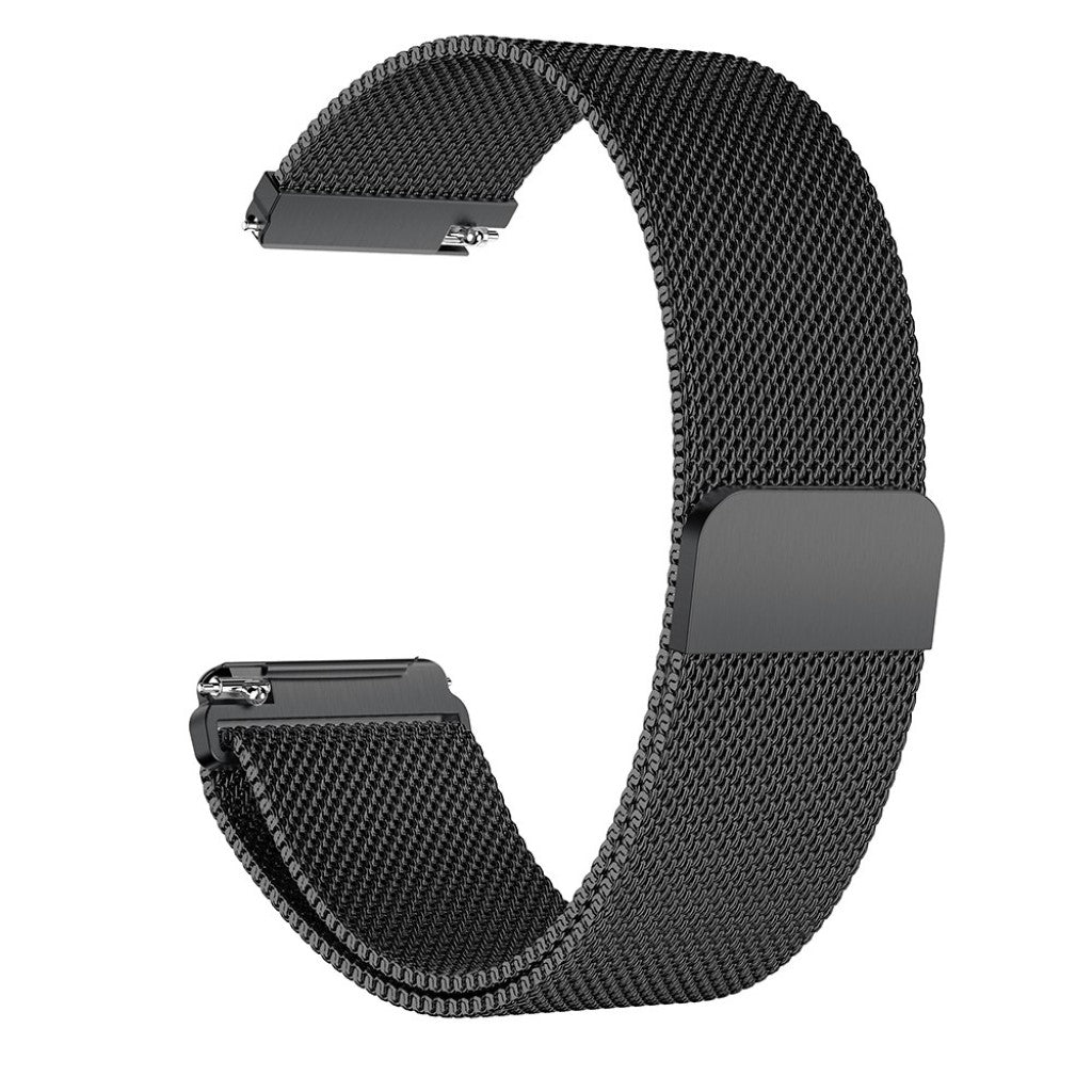 Rigtigt smuk Fitbit Versa Metal Rem - Sort#serie_3