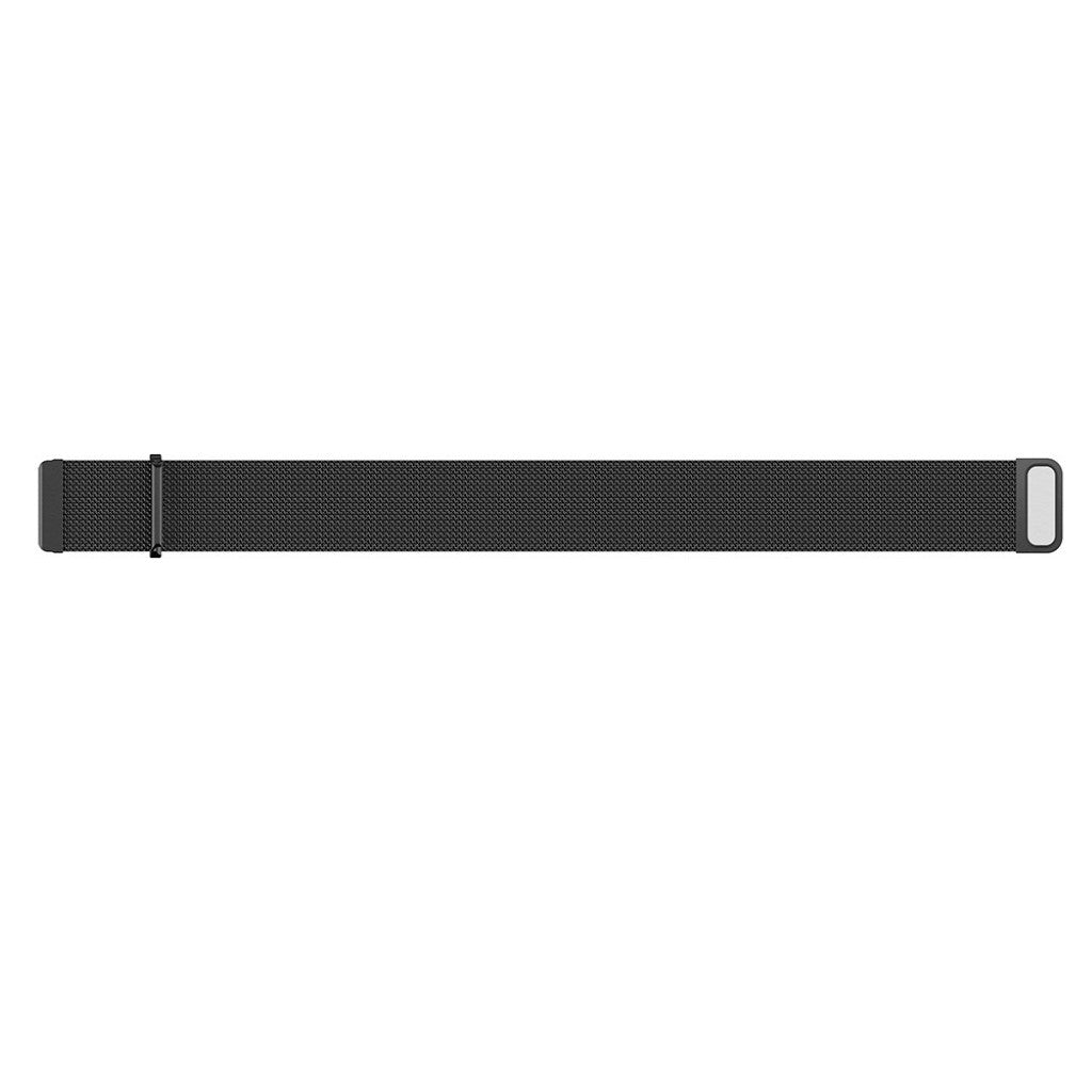 Rigtigt smuk Fitbit Versa Metal Rem - Sort#serie_3