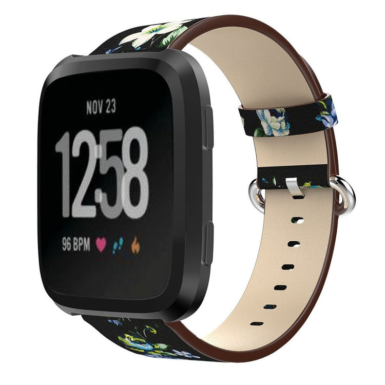 Vildt rart Fitbit Versa Ægte læder Rem - Flerfarvet#serie_1