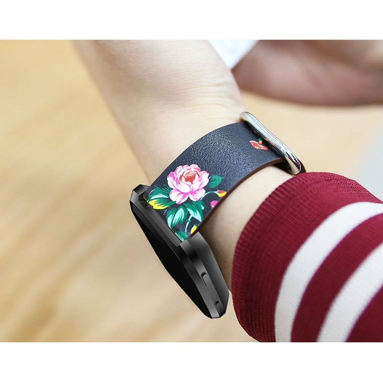 Vildt rart Fitbit Versa Ægte læder Rem - Flerfarvet#serie_2