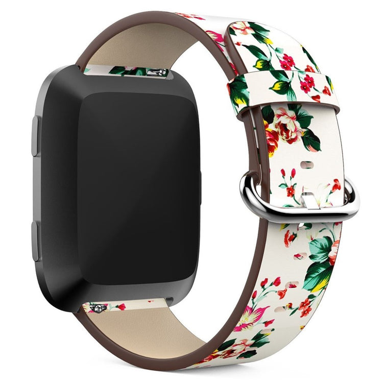 Vildt rart Fitbit Versa Ægte læder Rem - Flerfarvet#serie_3