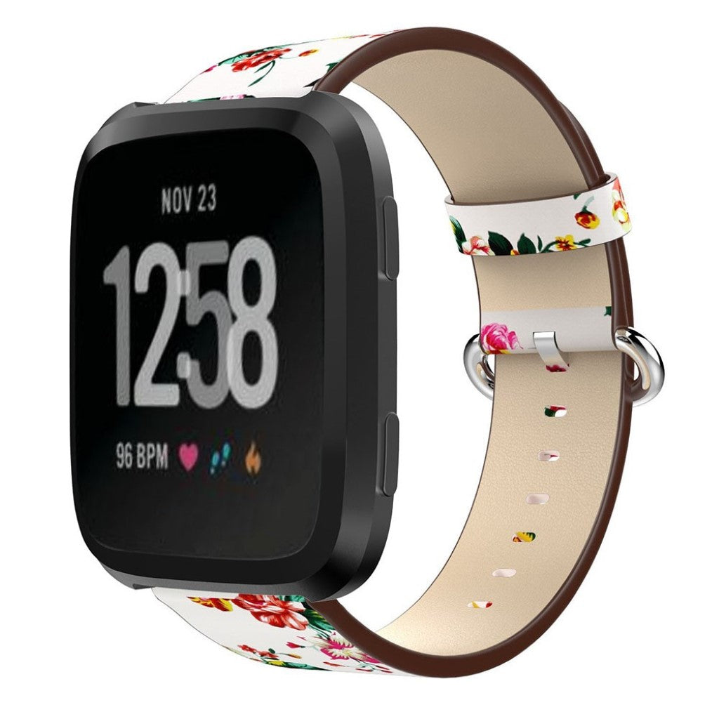 Vildt rart Fitbit Versa Ægte læder Rem - Flerfarvet#serie_3