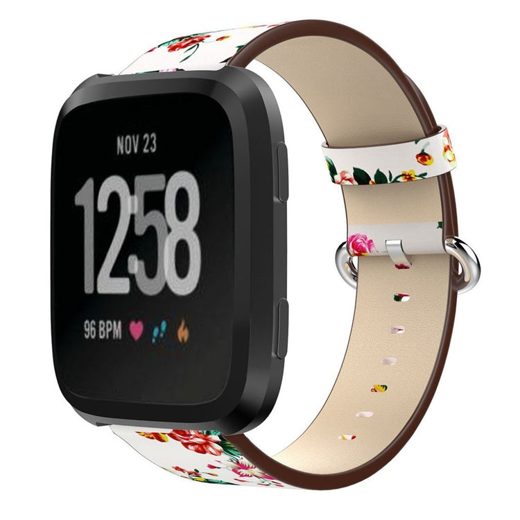 Vildt rart Fitbit Versa Ægte læder Rem - Flerfarvet#serie_3