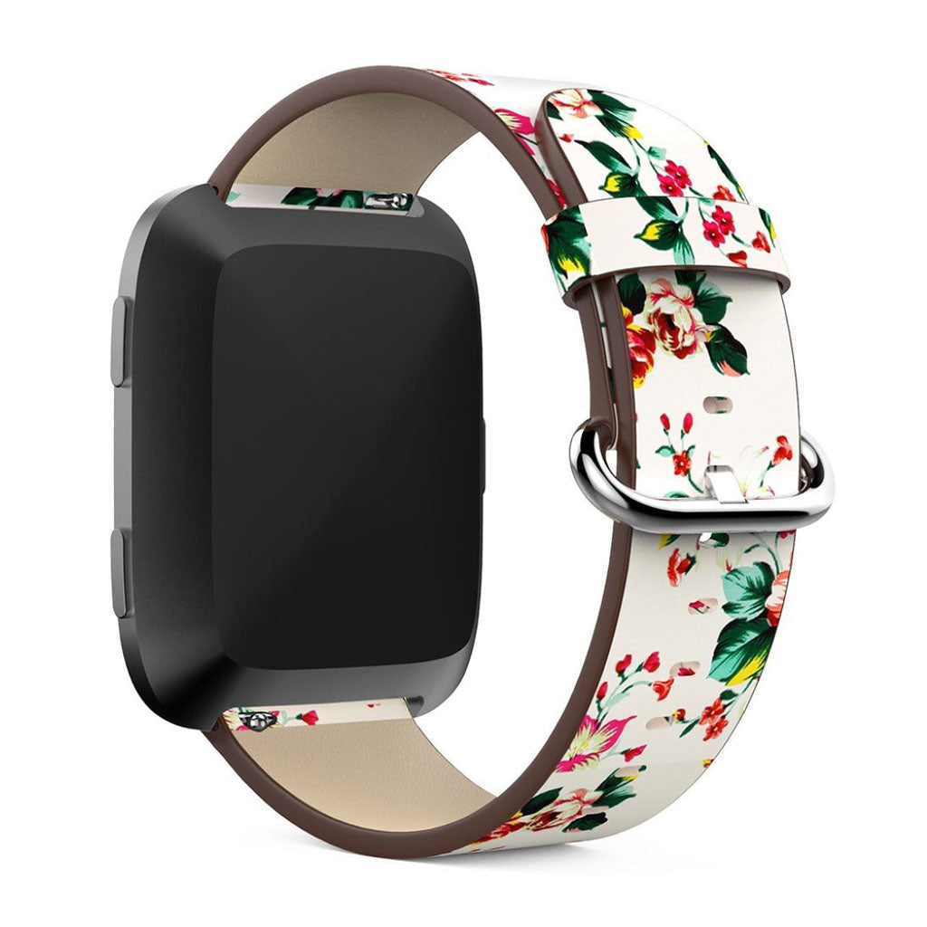 Vildt rart Fitbit Versa Ægte læder Rem - Flerfarvet#serie_3