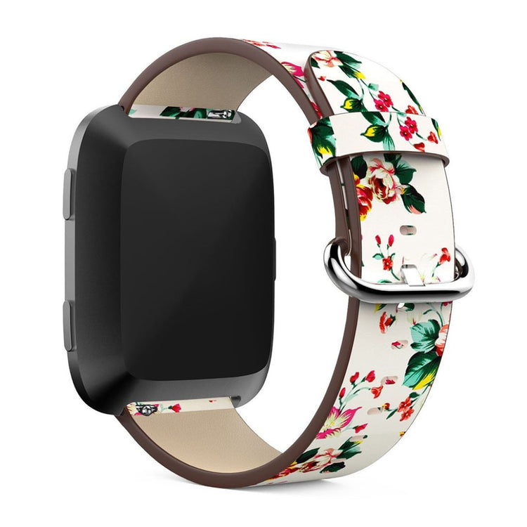 Vildt rart Fitbit Versa Ægte læder Rem - Flerfarvet#serie_3