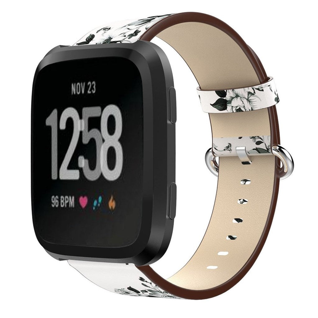 Vildt rart Fitbit Versa Ægte læder Rem - Flerfarvet#serie_4