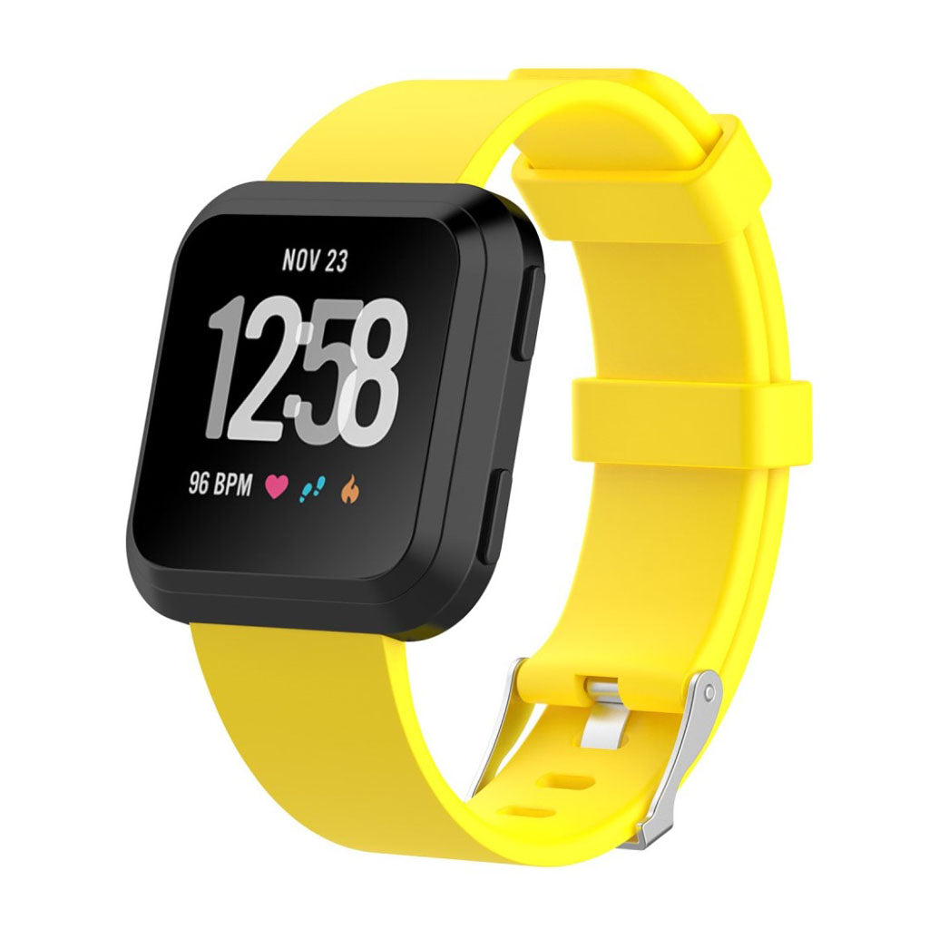 Helt vildt rart Fitbit Versa Plastik Rem - Gul#serie_7