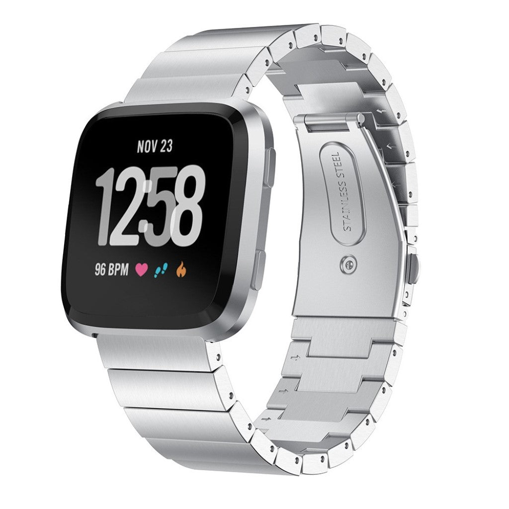 Rigtigt fint Fitbit Versa Metal Rem - Sølv#serie_1