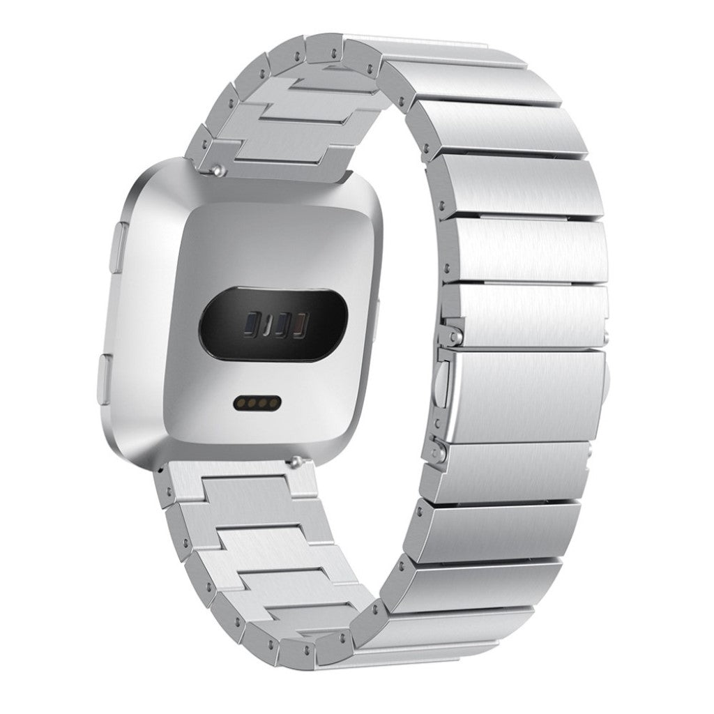 Rigtigt fint Fitbit Versa Metal Rem - Sølv#serie_1