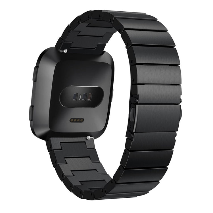 Rigtigt fint Fitbit Versa Metal Rem - Sort#serie_2