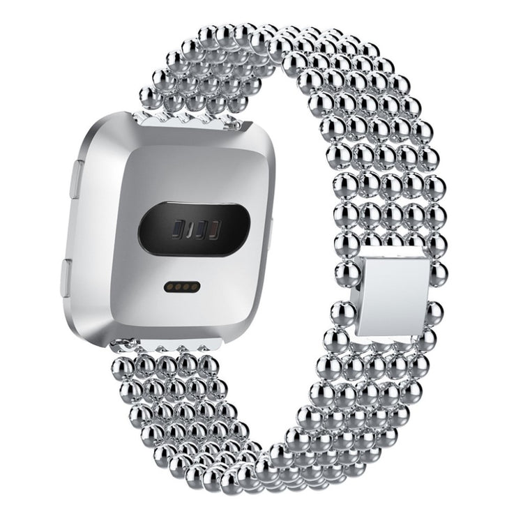 Mega smuk Fitbit Versa Metal Rem - Sølv#serie_3