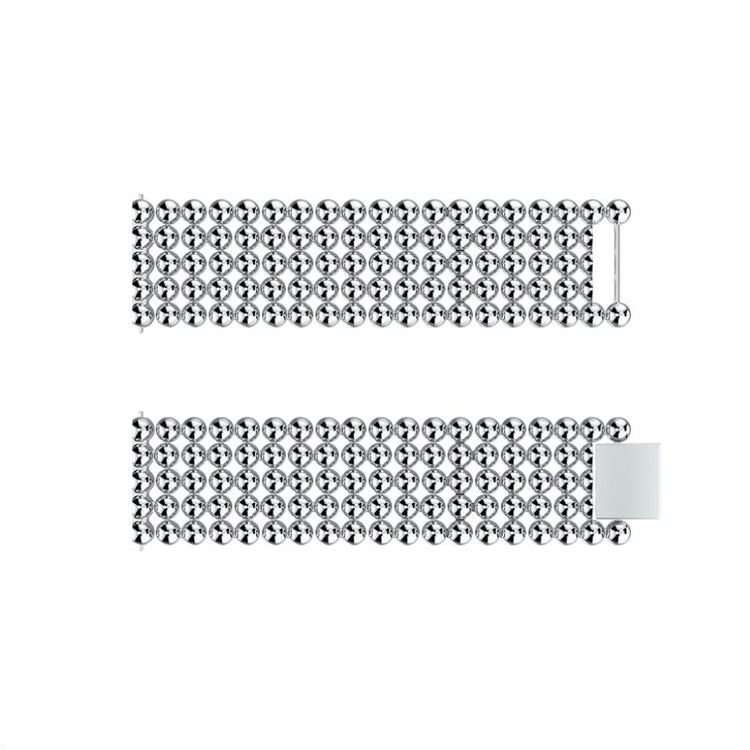 Mega smuk Fitbit Versa Metal Rem - Sølv#serie_3