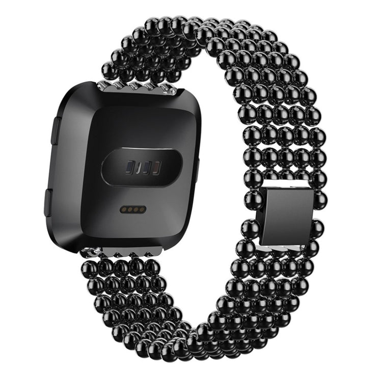 Mega smuk Fitbit Versa Metal Rem - Sort#serie_4