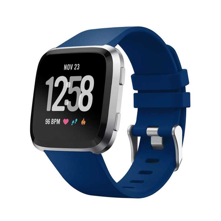Vildt rart Fitbit Versa Silikone Rem - Blå#serie_2