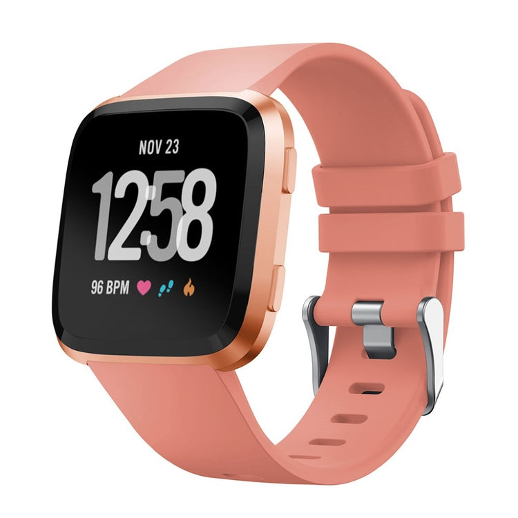 Vildt rart Fitbit Versa Silikone Rem - Pink#serie_3