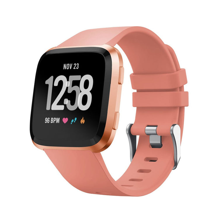 Vildt rart Fitbit Versa Silikone Rem - Pink#serie_3
