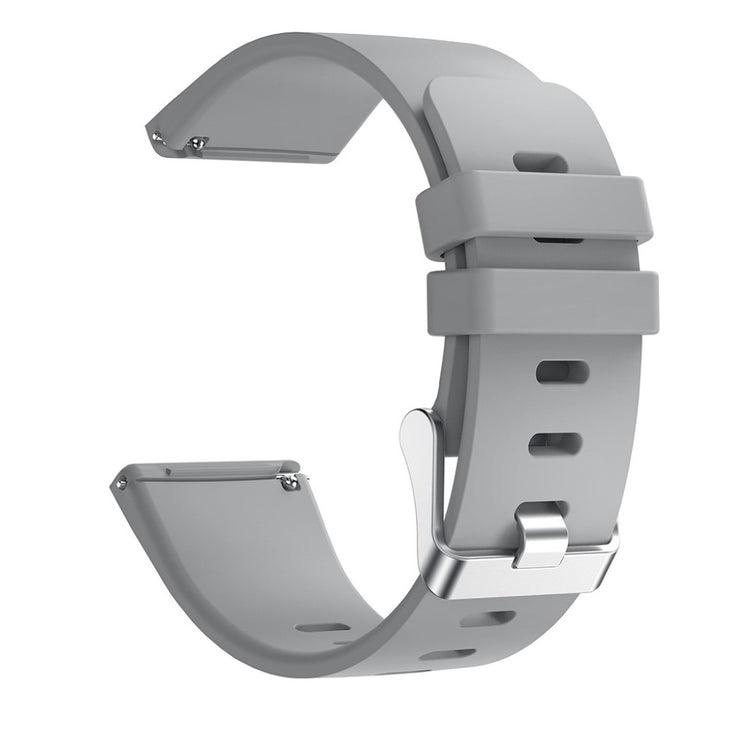 Vildt rart Fitbit Versa Silikone Rem - Sølv#serie_4