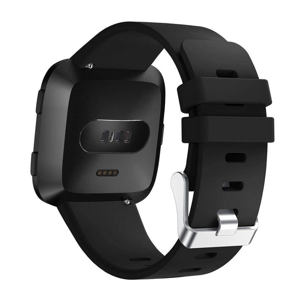 Vildt rart Fitbit Versa Silikone Rem - Sort#serie_5