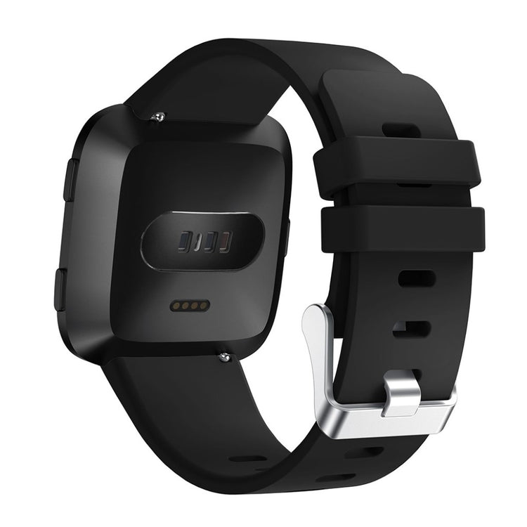 Vildt rart Fitbit Versa Silikone Rem - Sort#serie_5