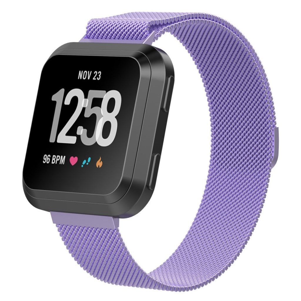 Vildt nydelig Fitbit Versa Metal Rem - Lilla#serie_3