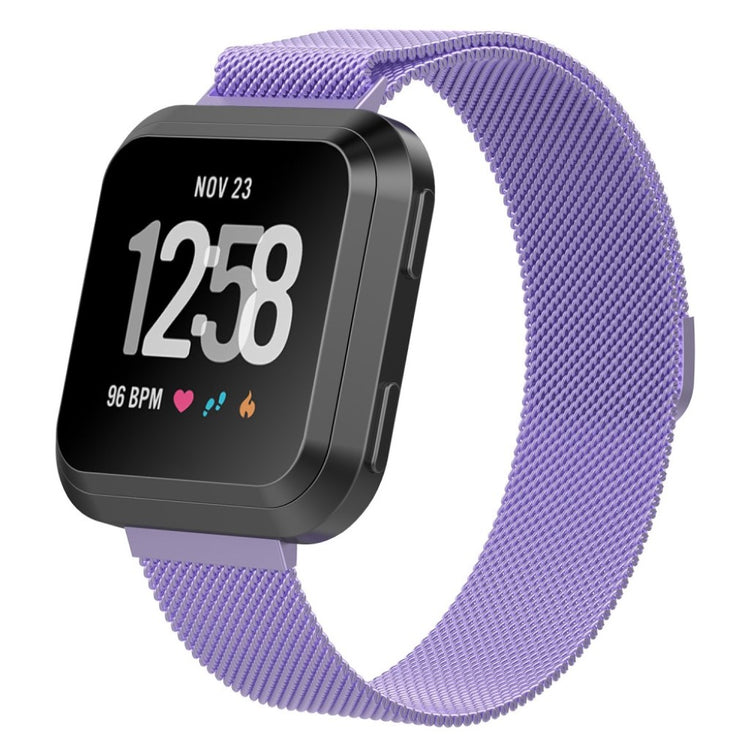 Vildt nydelig Fitbit Versa Metal Rem - Lilla#serie_3