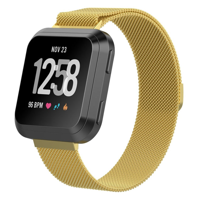 Vildt nydelig Fitbit Versa Metal Rem - Guld#serie_6