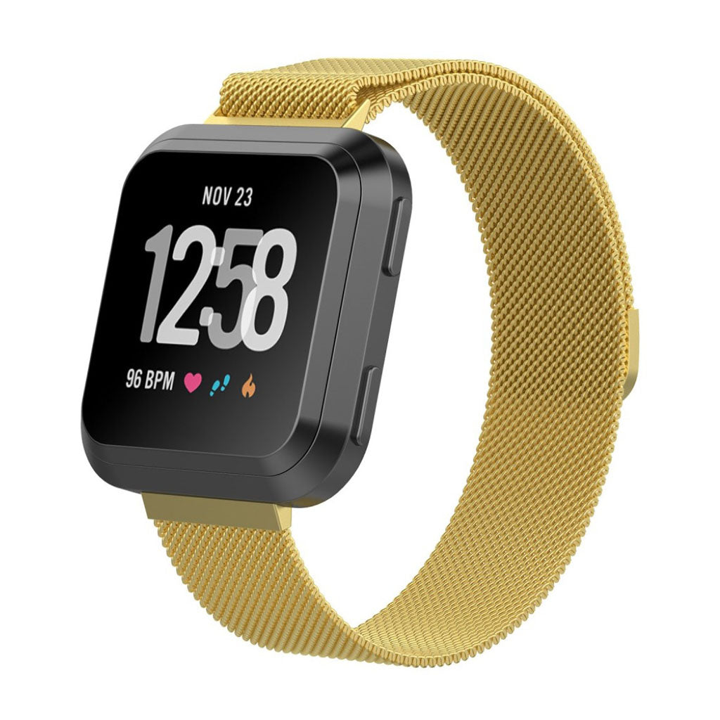Vildt nydelig Fitbit Versa Metal Rem - Guld#serie_6