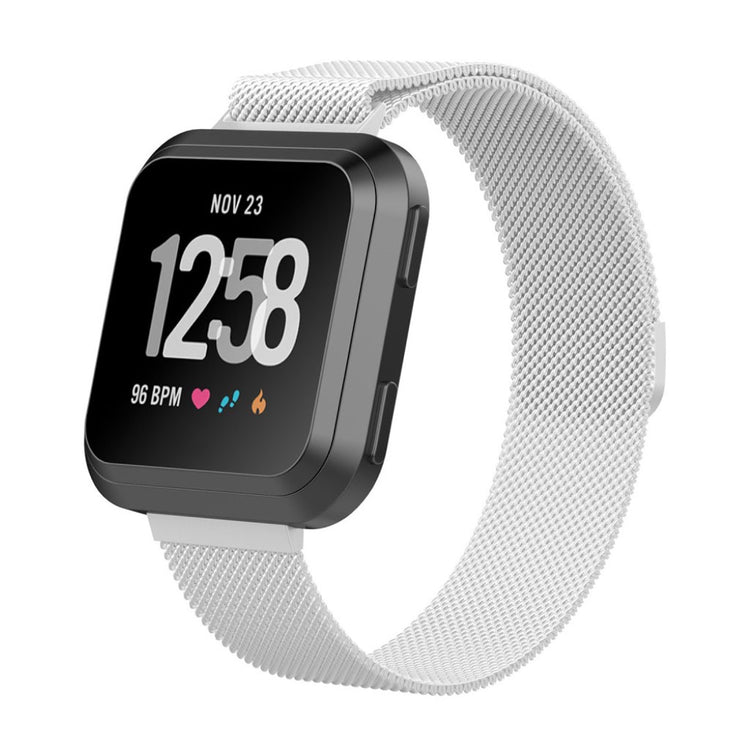 Vildt nydelig Fitbit Versa Metal Rem - Sølv#serie_9