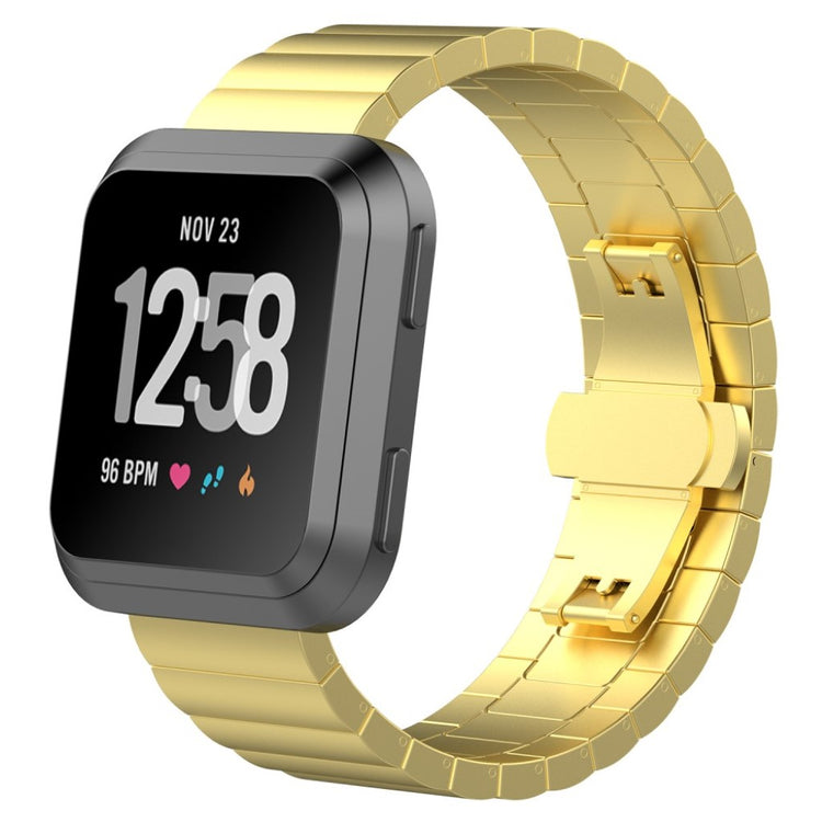 Super elegant Fitbit Versa Metal Rem - Guld#serie_1