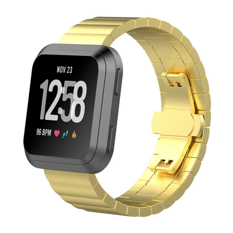 Super elegant Fitbit Versa Metal Rem - Guld#serie_1