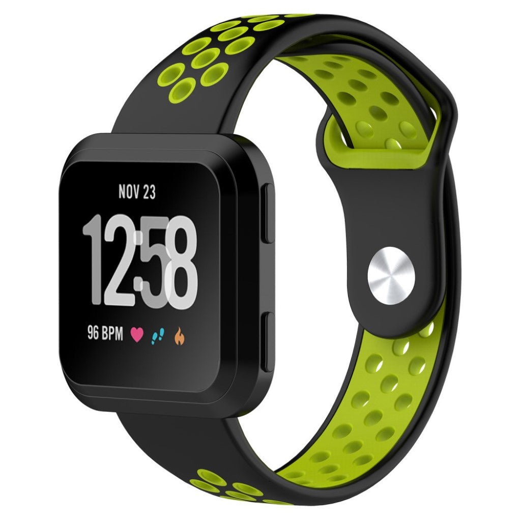 Vildt cool Fitbit Versa Silikone Rem - Grøn#serie_9