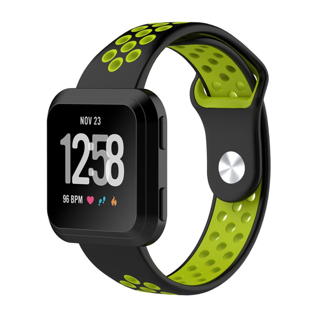 Vildt cool Fitbit Versa Silikone Rem - Grøn#serie_9