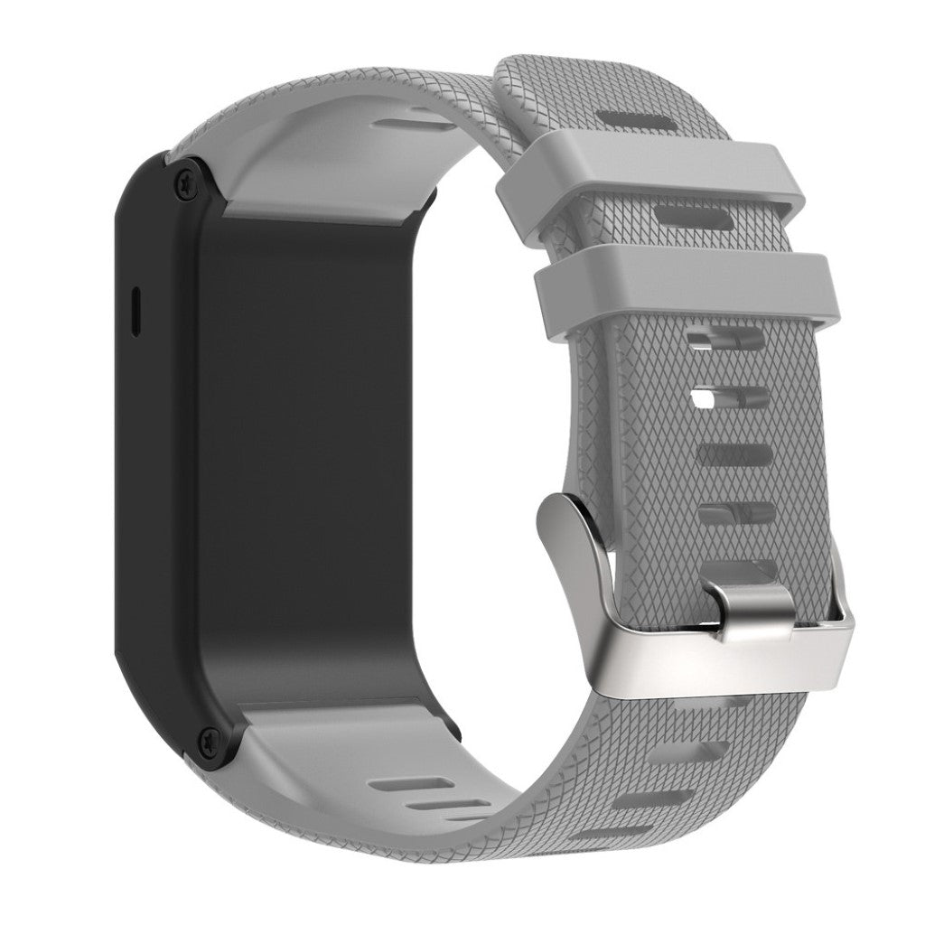 Rigtigt sejt Garmin Vivoactive HR Silikone Rem - Sølv#serie_8