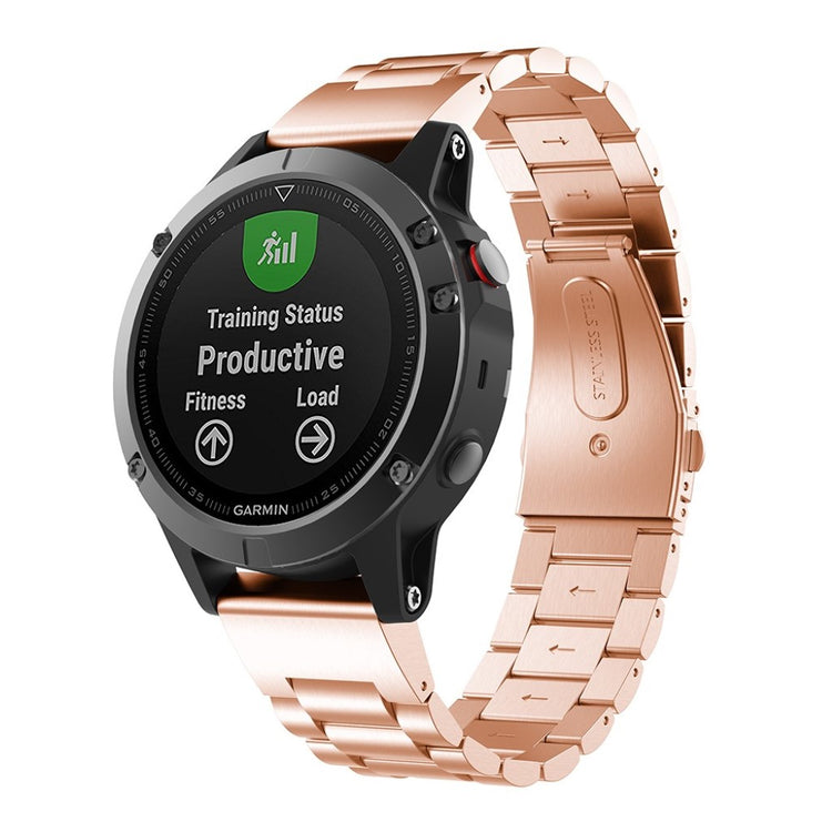 Mega kønt Garmin Fenix 5 Metal Rem - Pink#serie_3