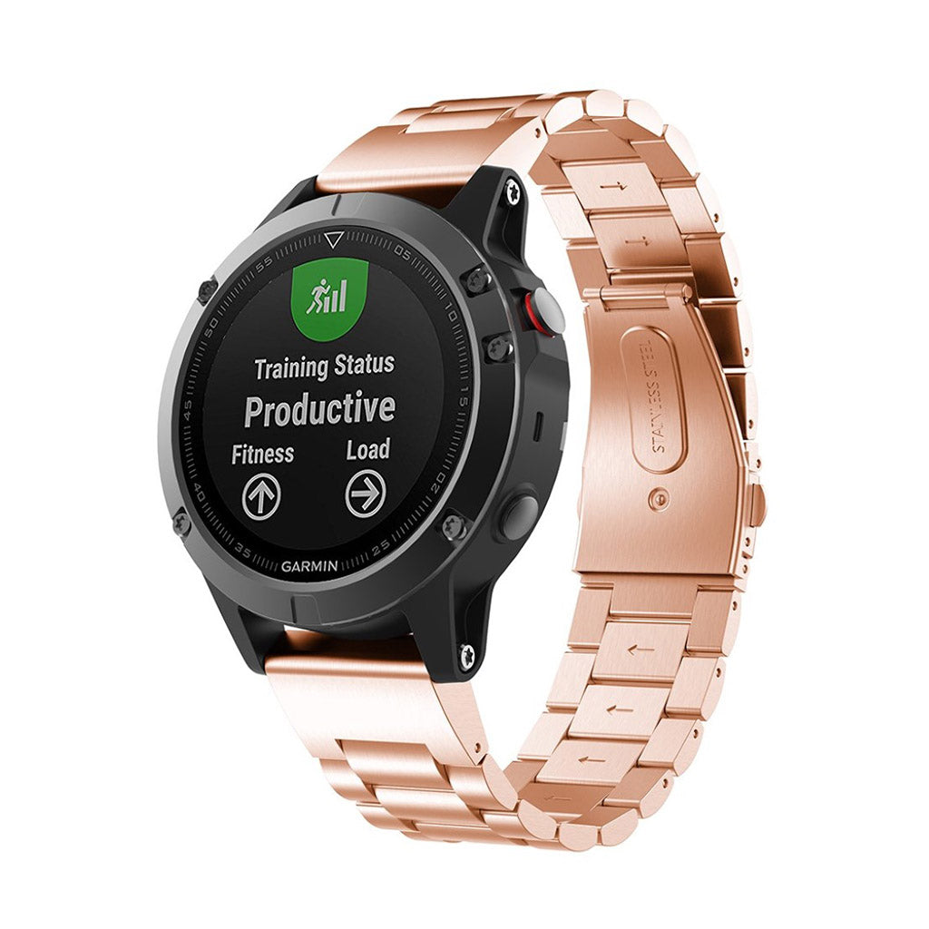 Mega kønt Garmin Fenix 5 Metal Rem - Pink#serie_3