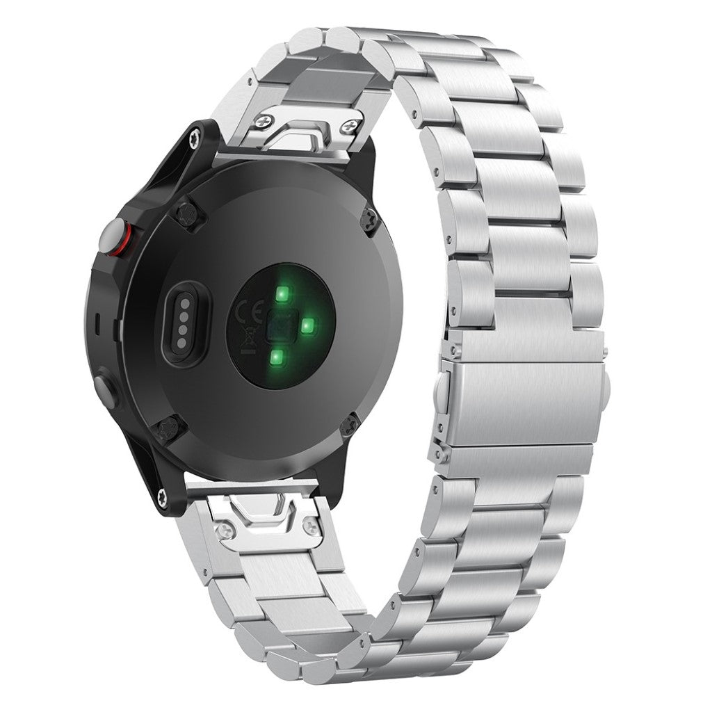 Mega kønt Garmin Fenix 5 Metal Rem - Sølv#serie_4