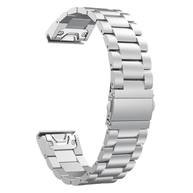 Mega kønt Garmin Fenix 5 Metal Rem - Sølv#serie_4