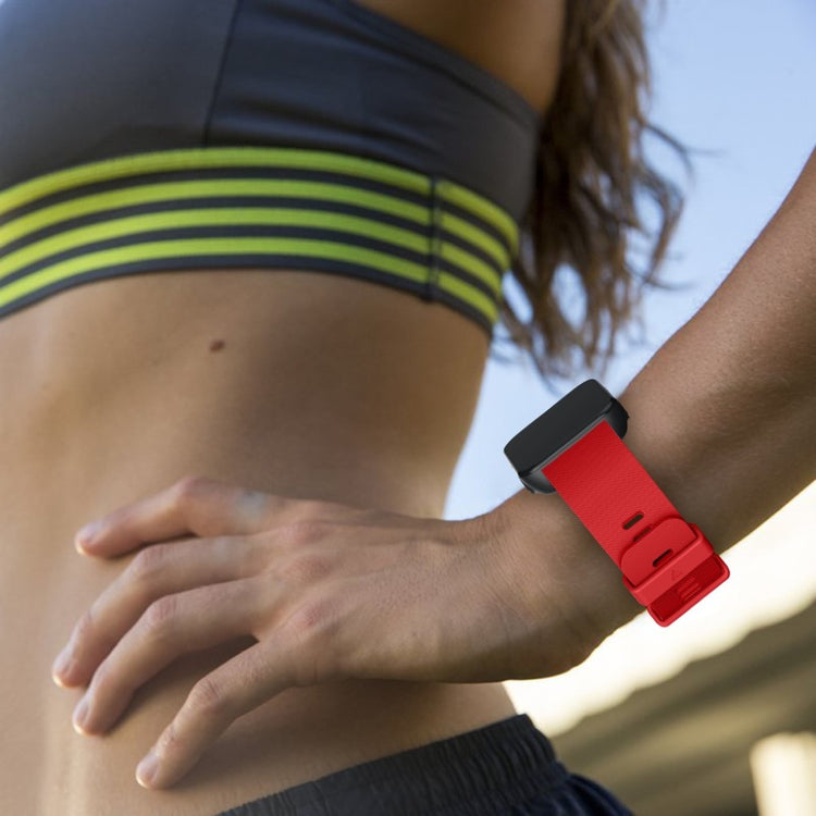 Rigtigt fed Garmin Forerunner 35 Silikone Rem - Rød#serie_5