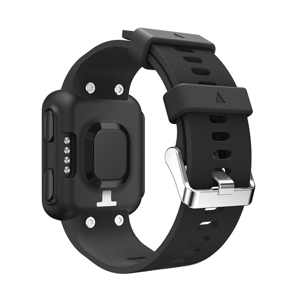 Rigtigt fed Garmin Forerunner 35 Silikone Rem - Sort#serie_8