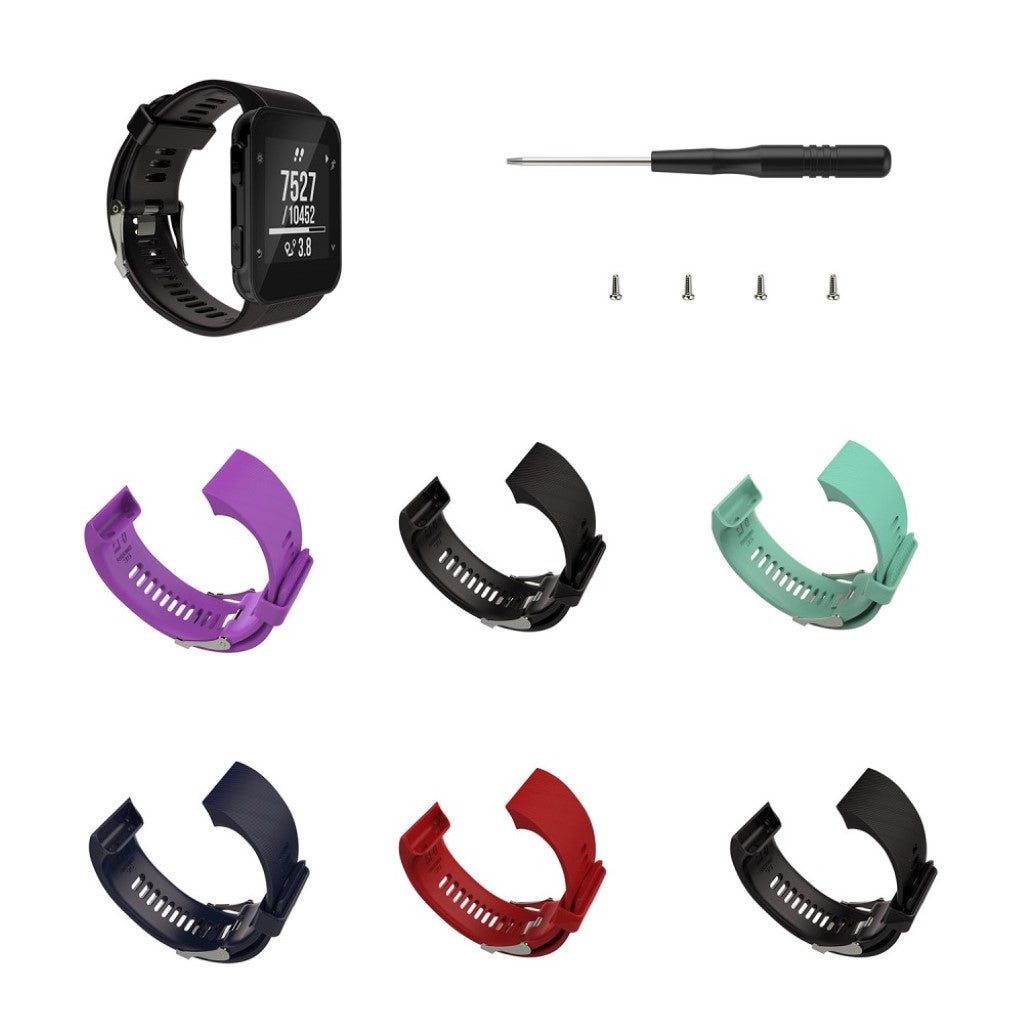 Meget smuk Garmin Forerunner 35 Silikone Rem - Lilla#serie_1